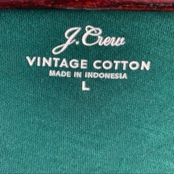 J Crew Vintage Cotton Long Sleeve T Shirt - Picture 2 of 4